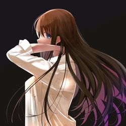 This is a pixiv picture whose title is 裸Yシャツ.