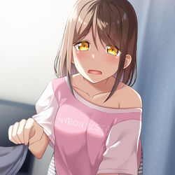 This is a pixiv picture whose title is もう…寝ちゃうの…？“ぎゅー”は？.