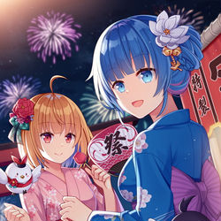 This is a pixiv picture whose title is 白猫プロジェクト-夏祭り.