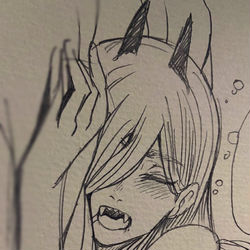 This is a pixiv picture whose title is チェンソーマン.