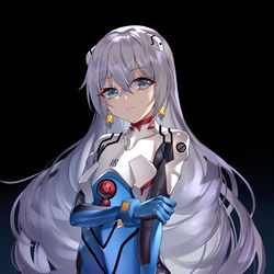 This is a pixiv picture whose title is 摸了.