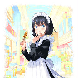 This is a pixiv picture whose title is 漫画『メイドさんは食べるだけ』.