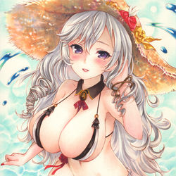 This is a pixiv picture whose title is むちむちのいい女。笑.