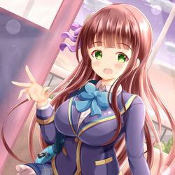 This is a pixiv picture whose title is 「補習終わった？」.