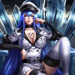 This is a pixiv picture whose title is Esdeath.