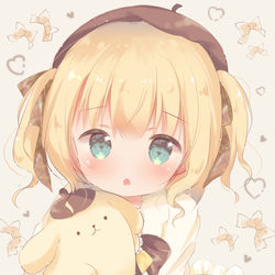 This is a pixiv picture whose title is ポムポムシャロちゃん💛🍮.