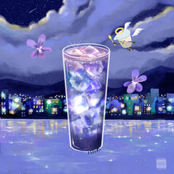 This is a pixiv picture whose title is 悠久のバイオレットフィズ.