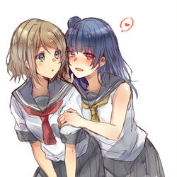 This is a pixiv picture whose title is ほぼ百合　らぶらいぶ詰め物.