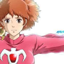 This is a pixiv picture whose title is 風の谷のナウシカ.