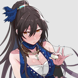 This is a pixiv picture whose title is 真紅一貫　白瀬咲耶.