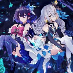 This is a pixiv picture whose title is 绀海组.