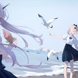 This is a pixiv picture whose title is なつやすみ.