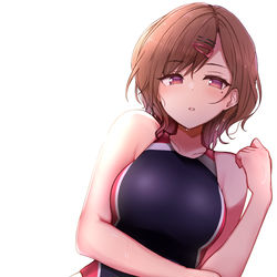 This is a pixiv picture whose title is 競泳水着円香.