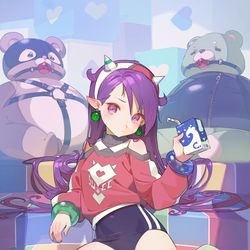 This is a pixiv picture whose title is 夢魔ちゃん.