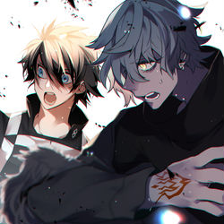This is a pixiv picture whose title is 【腐】カドぐだ♂まとめ.