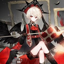 This is a pixiv picture whose title is 屋根裏部屋の大司教.