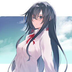 This is a pixiv picture whose title is 雪乃.
