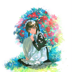 This is a pixiv picture whose title is 「ナイショね」.
