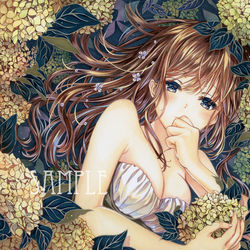 This is a pixiv picture whose title is 夏果の想い　(アナログ).