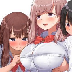 This is a pixiv picture whose title is 測り合いっこ（3枚）.