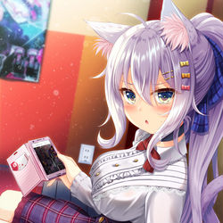 This is a pixiv picture whose title is 待ち椅子で譜面研究.