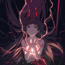 This is a pixiv picture whose title is 雷之律者.