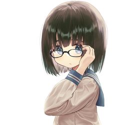 This is a pixiv picture whose title is めがね.