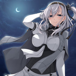 This is a pixiv picture whose title is 涼月.