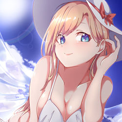 This is a pixiv picture whose title is 夏の妖精　水着リリーさん.