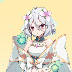 This is a pixiv picture whose title is ▼.