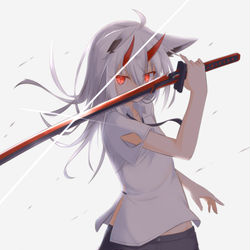 This is a pixiv picture whose title is ハクアちゃん.