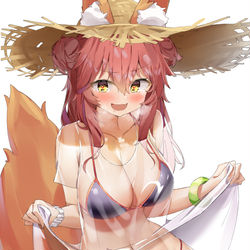 This is a pixiv picture whose title is Tamamo.