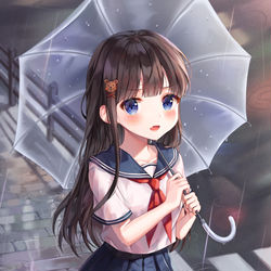 This is a pixiv picture whose title is 制服少女.