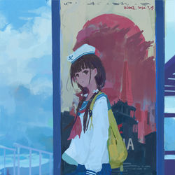 This is a pixiv picture whose title is 梅雨.