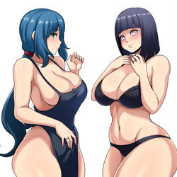 This is a pixiv picture whose title is イオリ・リン子 & うずまきヒナタ.