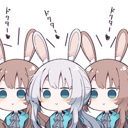 This is a pixiv picture whose title is 白うさぎさんの方が.