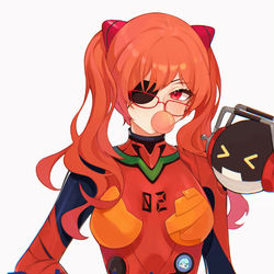 This is a pixiv picture whose title is 特斯拉 X 明日香.