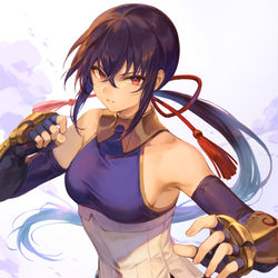 This is a pixiv picture whose title is 格闘少女.