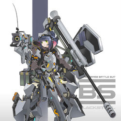 This is a pixiv picture whose title is 黑钢单兵作战装备.