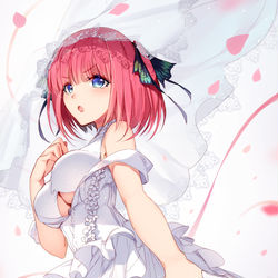 This is a pixiv picture whose title is 不機嫌の花嫁.