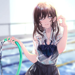 This is a pixiv picture whose title is プールサイド.