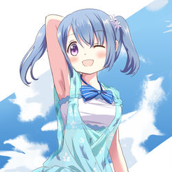 This is a pixiv picture whose title is 水着アオ.