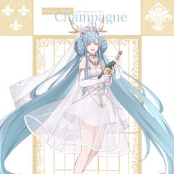 This is a pixiv picture whose title is Champagne.
