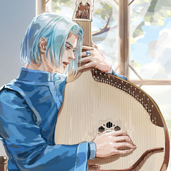 This is a pixiv picture whose title is 歌う.