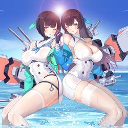 This is a pixiv picture whose title is 海に行く.