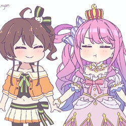 This is a pixiv picture whose title is Holding Hands.