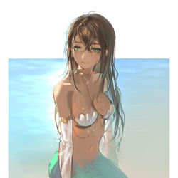This is a pixiv picture whose title is 摸🧜‍♀️.