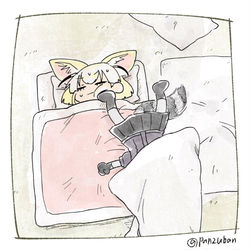 This is a pixiv picture whose title is 寝相ワルイさん.