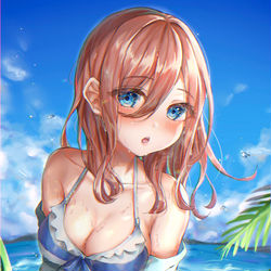 This is a pixiv picture whose title is 三玖ちゃんと海デート💗.