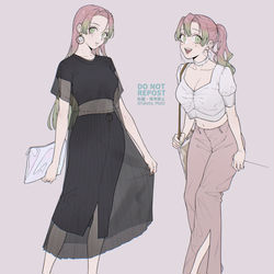 This is a pixiv picture whose title is 現パロ私服みつりちゃん.